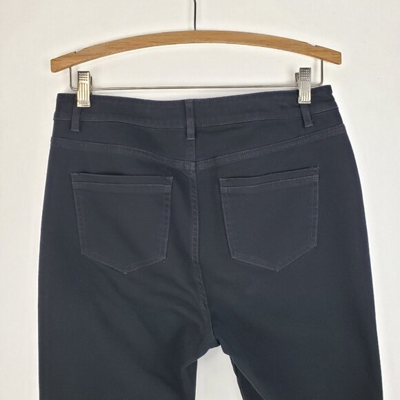 J Jill Premium Flex Denim High Rise Black Leggings Jeggings Jeans Size 10 - Picture 4 of 10